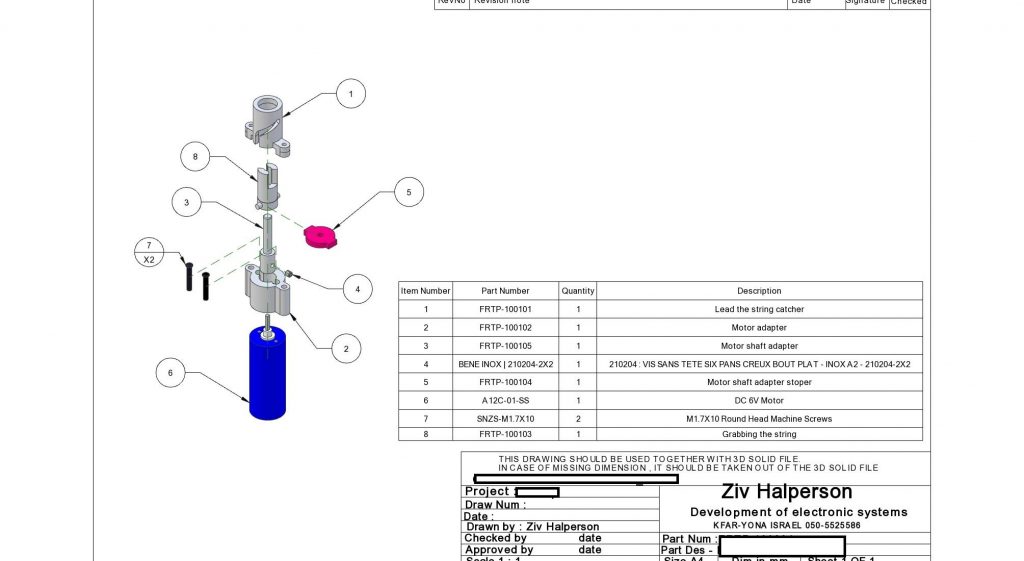 זיו הלפרסון - פיתוח מוצרים - תכנון מכני